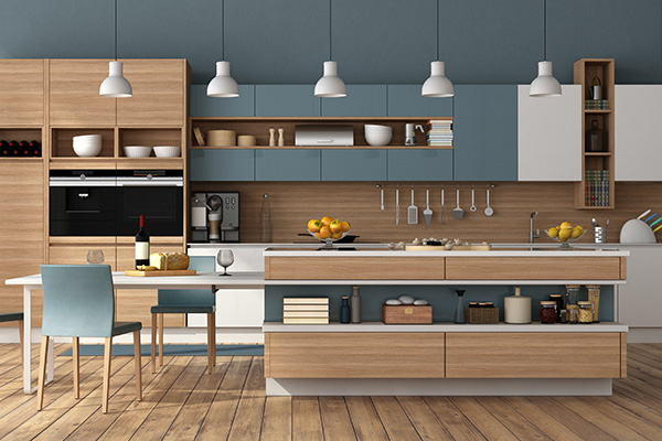 Cocinas pintadas sin azulejos