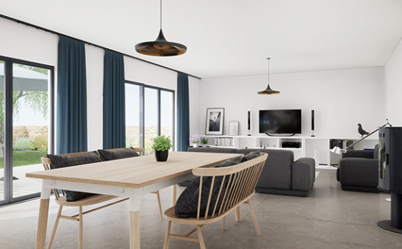 Cómo distribuir un salón comedor rectangular