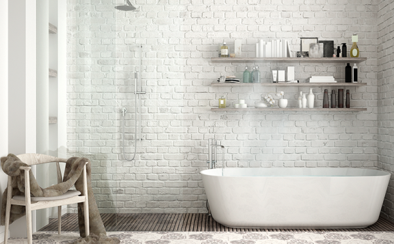 Suelo hidráulico en el baño