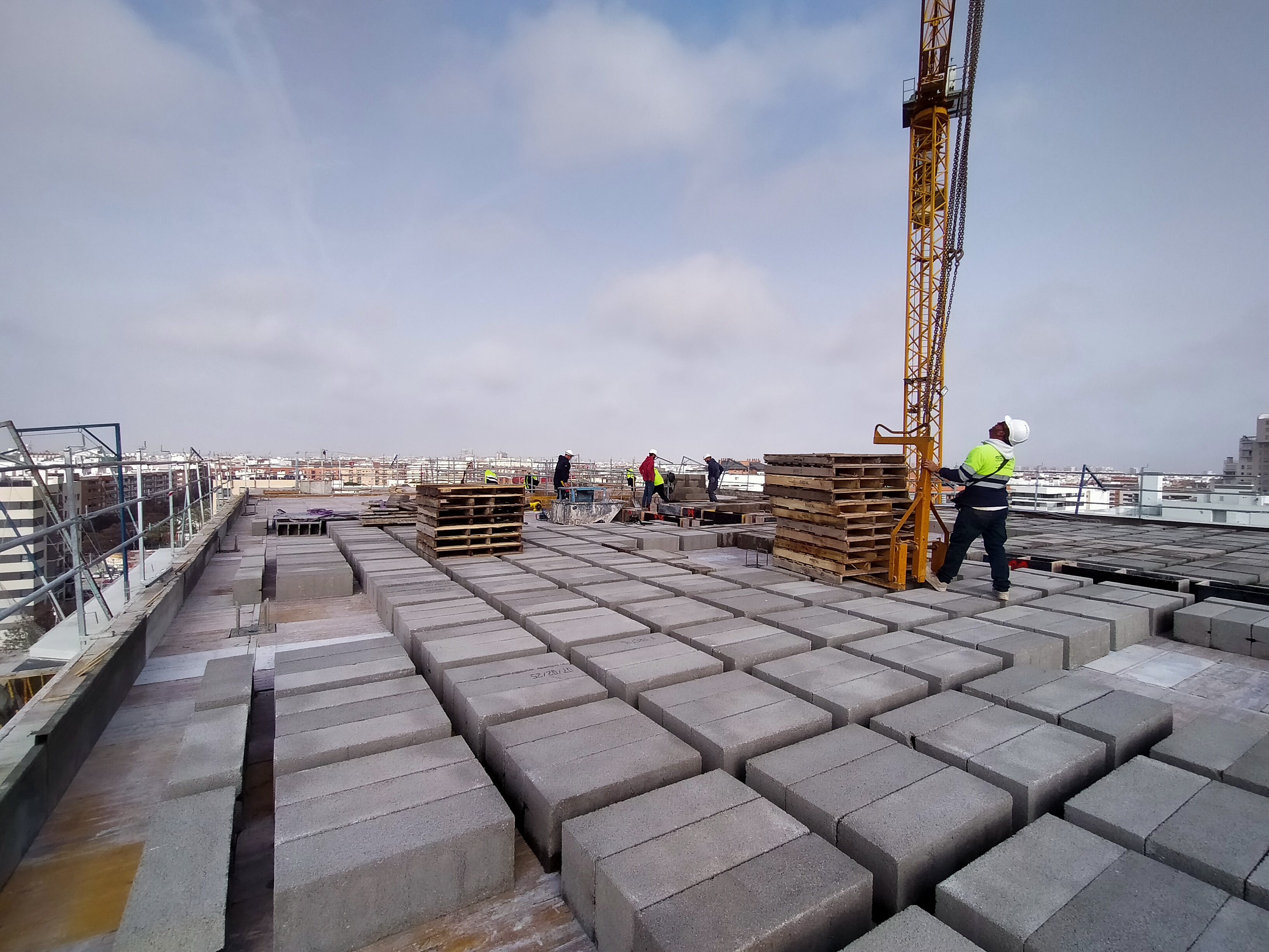 Techo en construcción