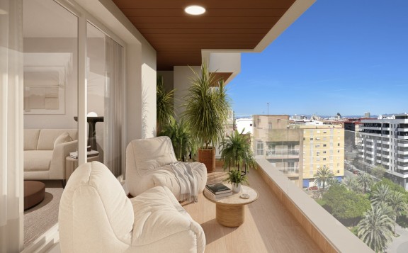 Amplias terrazas con vistas de Valencia
