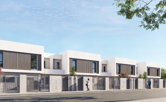 Vista exterior chalets Borobia Fase I