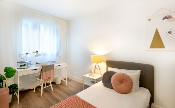 Tercera habitación de los pisos nuevos en Sabadell