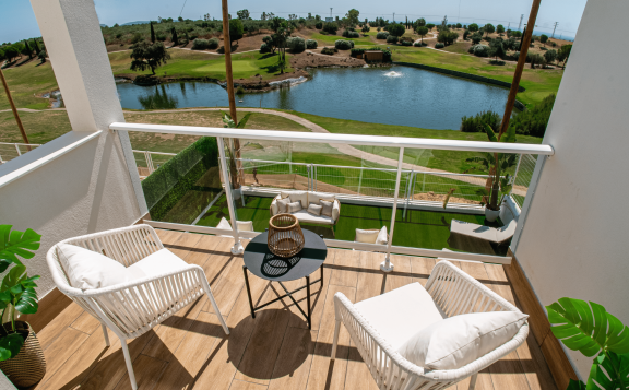 Terrazas con vista a campo de golf