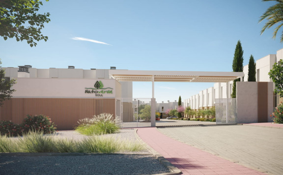 Entrada a modernos chalets nuevos, Hato Verde Soul