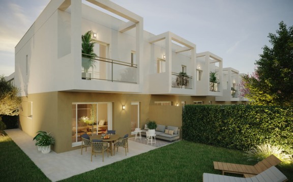 Chalets nuevos con jardín privado en Sevilla