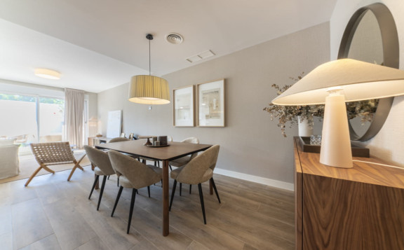 Gran salón-comedor viviendas obra nueva en San Juan de Alicante