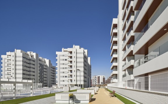 Zonas comunes viviendas nuevas en Tres Cantos
