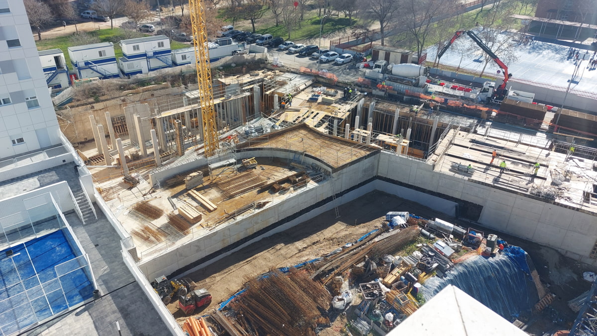 Avance obras en Parque del Ensanche Fase 3 febrero 2024