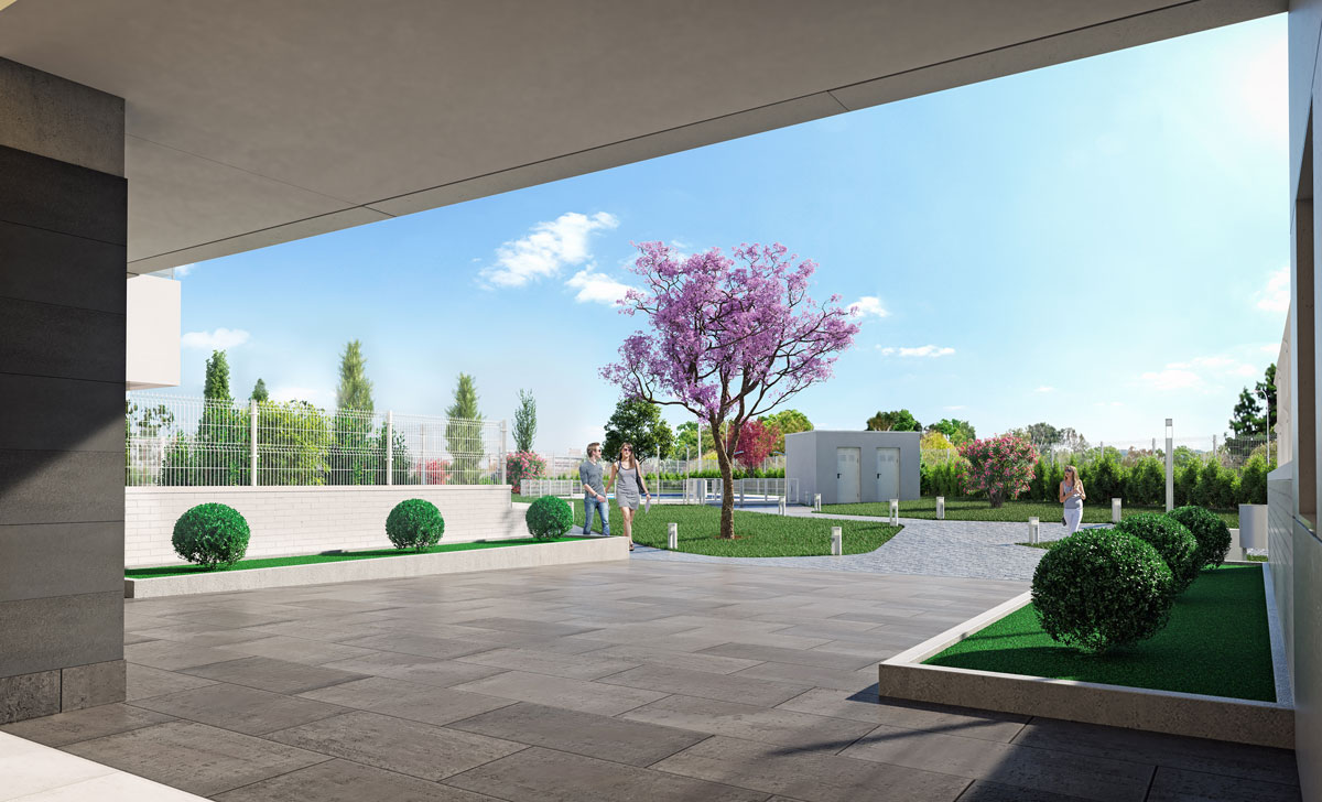 Amplias zonas comunitarias en obra nueva getafe bercial