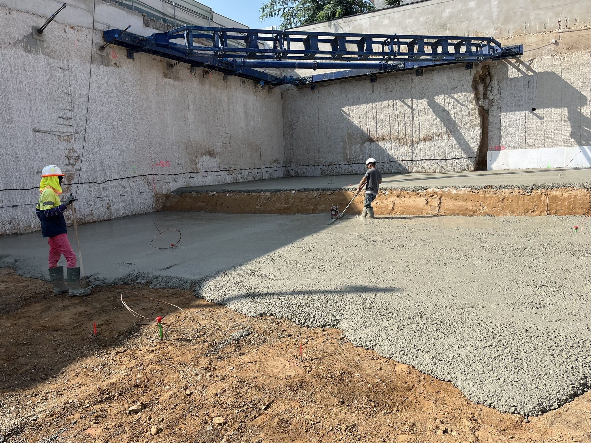 Iniciada la ejecución de hormigón de limpieza.