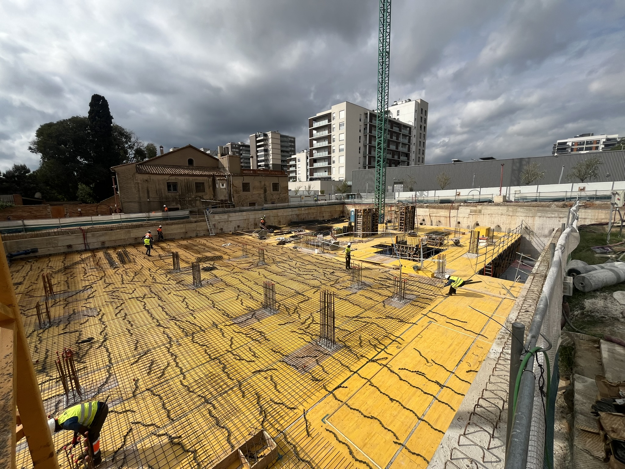 Montaje de armado de techo sótano -2.