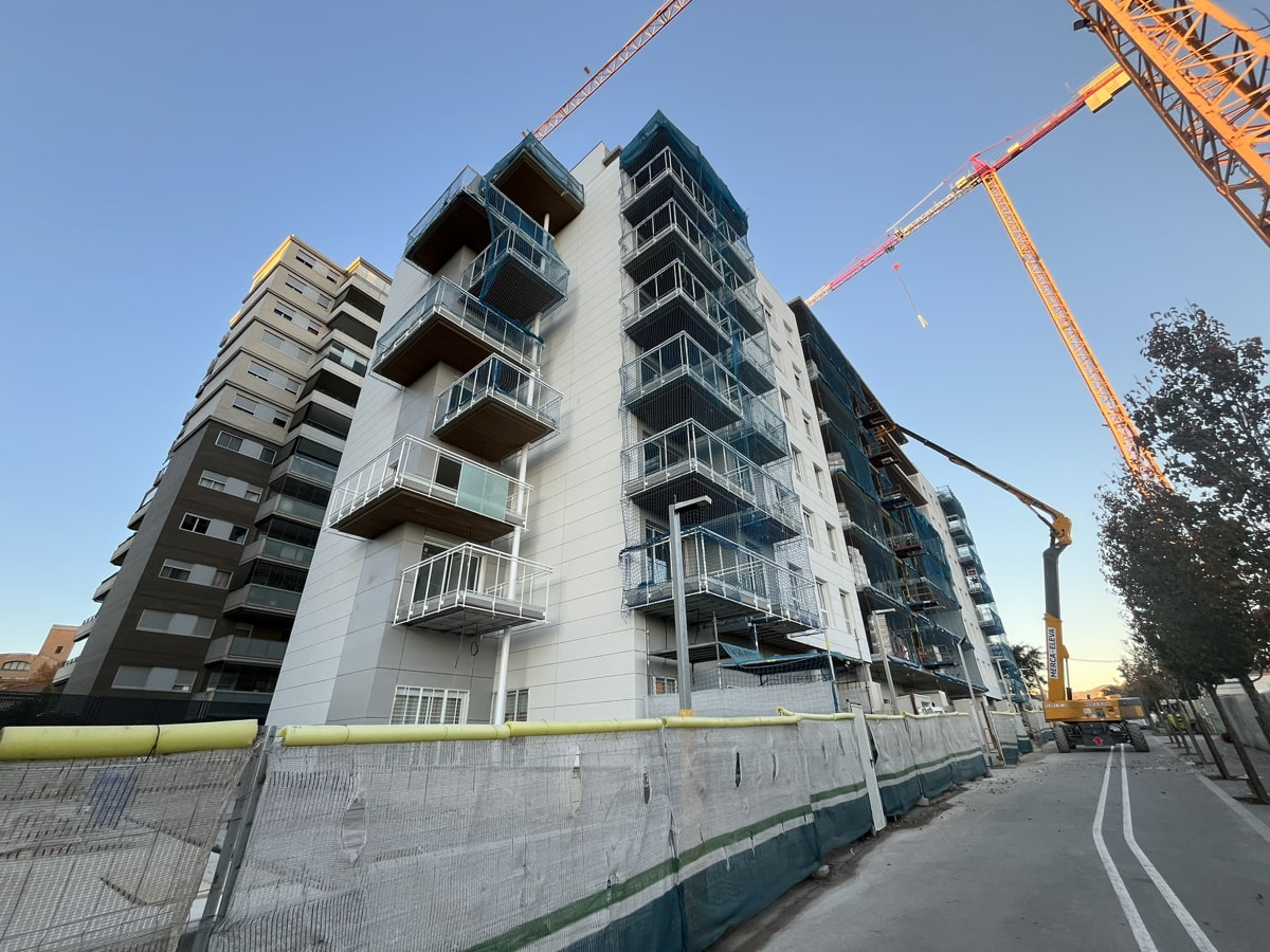 Avance obras en fase 2 del Residencial Les Masies