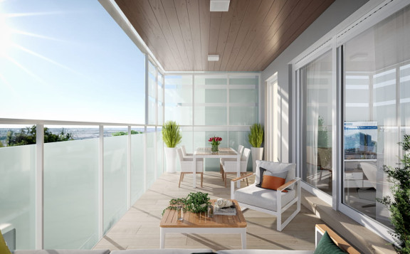 Amplias terrazas de nuestros nuevos pisos en Sant Joan Despí