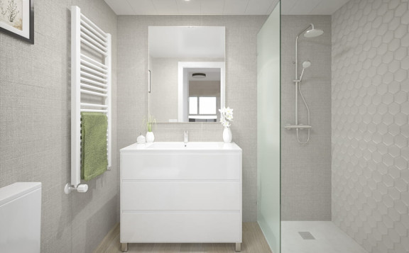 Baño principal de nuestros pisos en Les Masies Fase 2