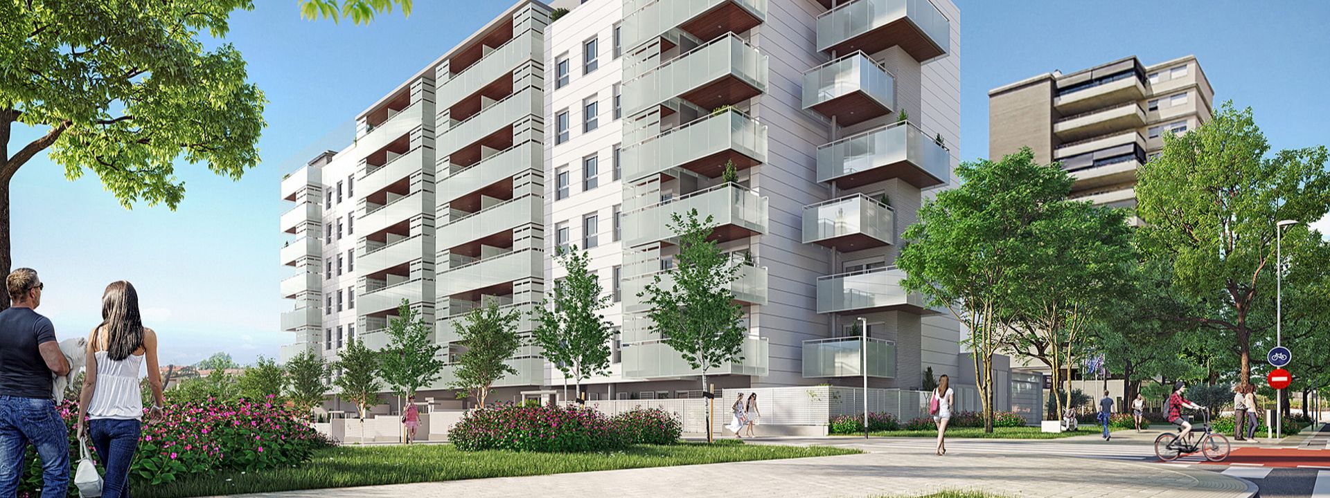 Promoción obra nueva en Sant Joan Despí con zonas verdes