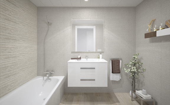 Baño principal de nuestros pisos en Les Masies Fase 2