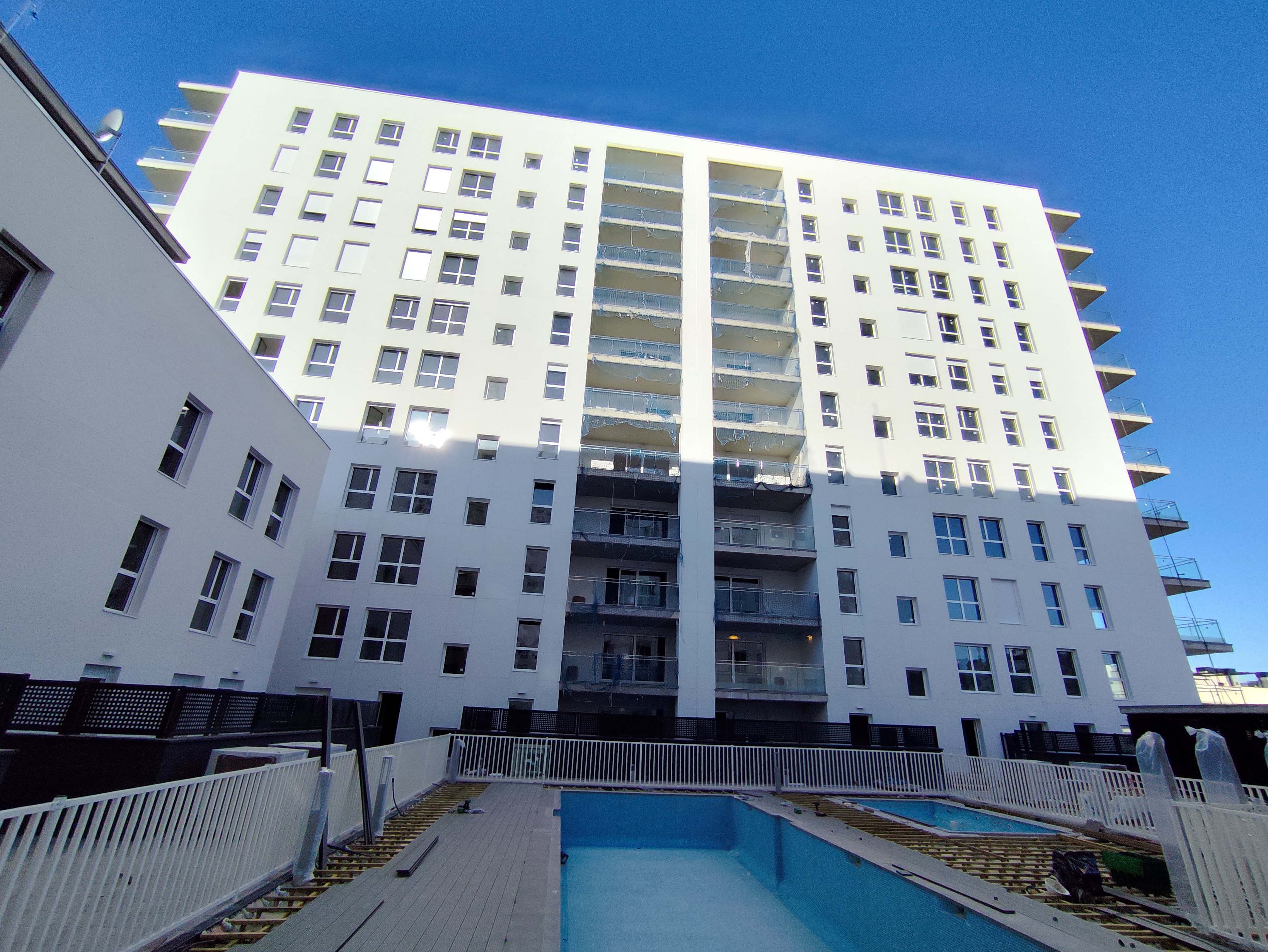 Piscina en construcción