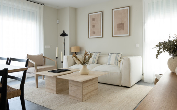 cuidada decoración en salón