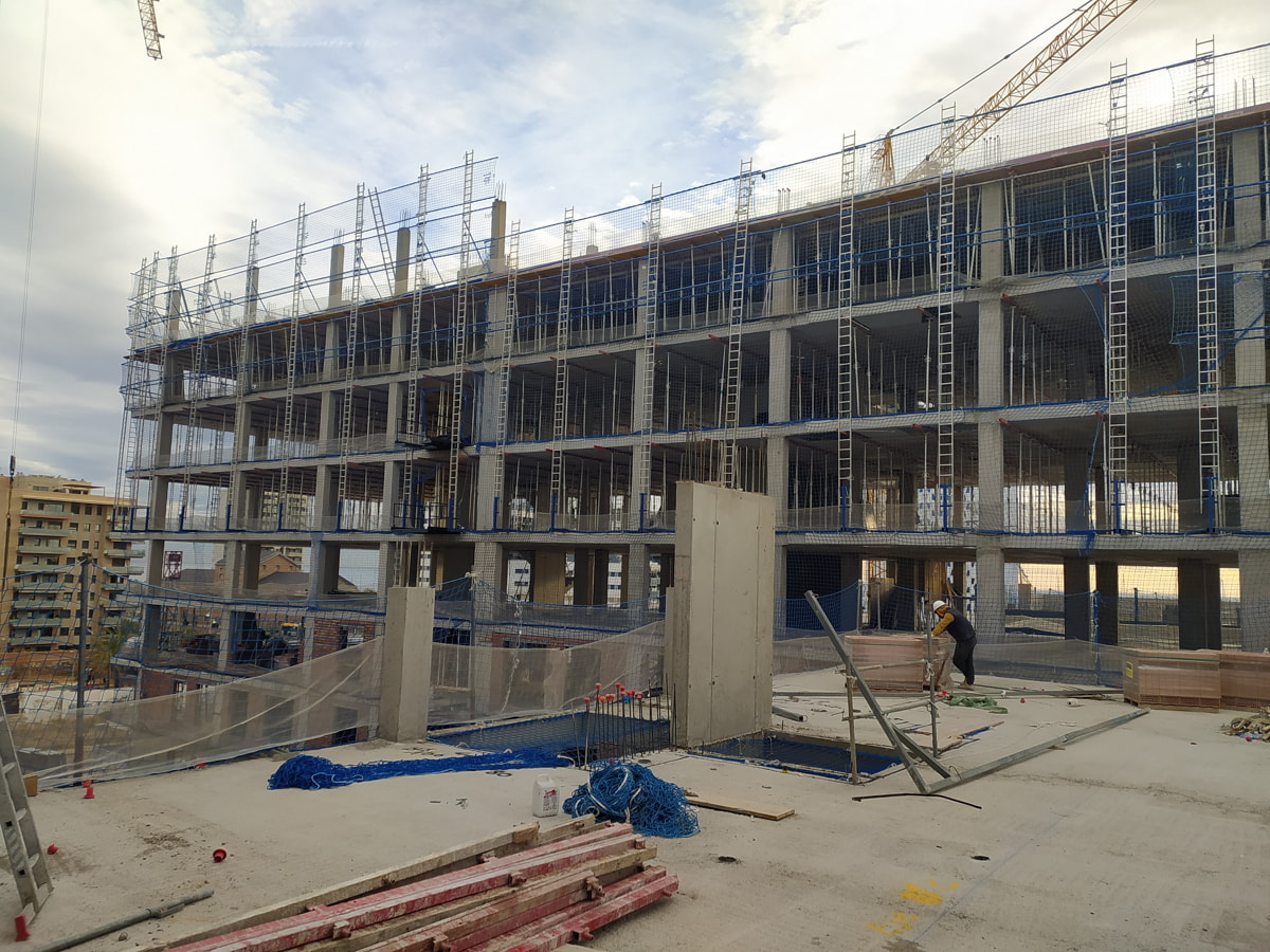 Avance obras en Badalona enero 2024