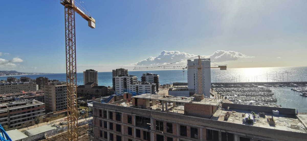 Avance obras en Port, Badalona febrero 2024