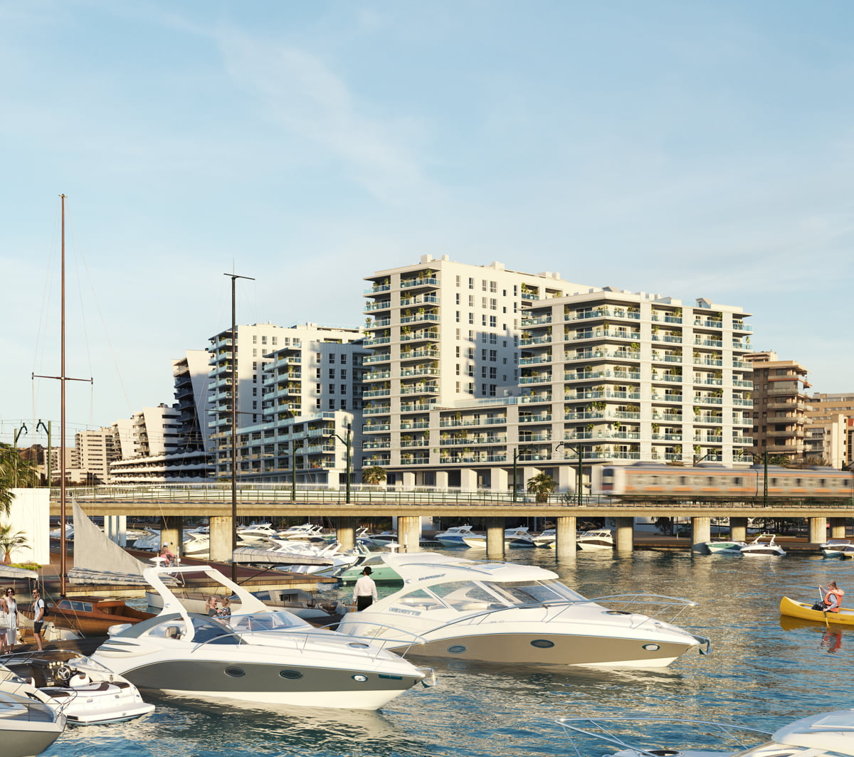 Promoción pisos nuevos en el canal deportivo de Badalona