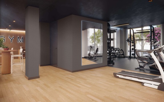 Gimnasio - amenities en obra nueva puerto de badalona