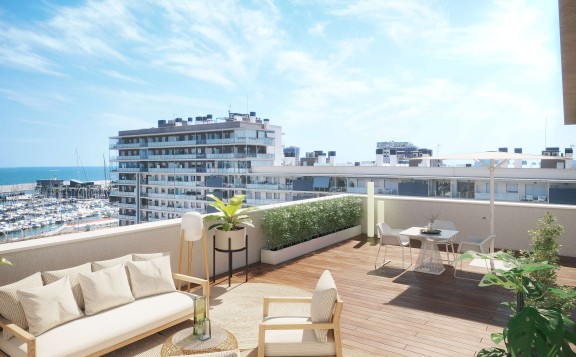 Terraza con vistas al mar - Badalona