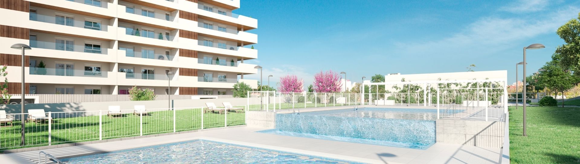 Pisos obra nueva con piscina en Tres Cantos Madrid