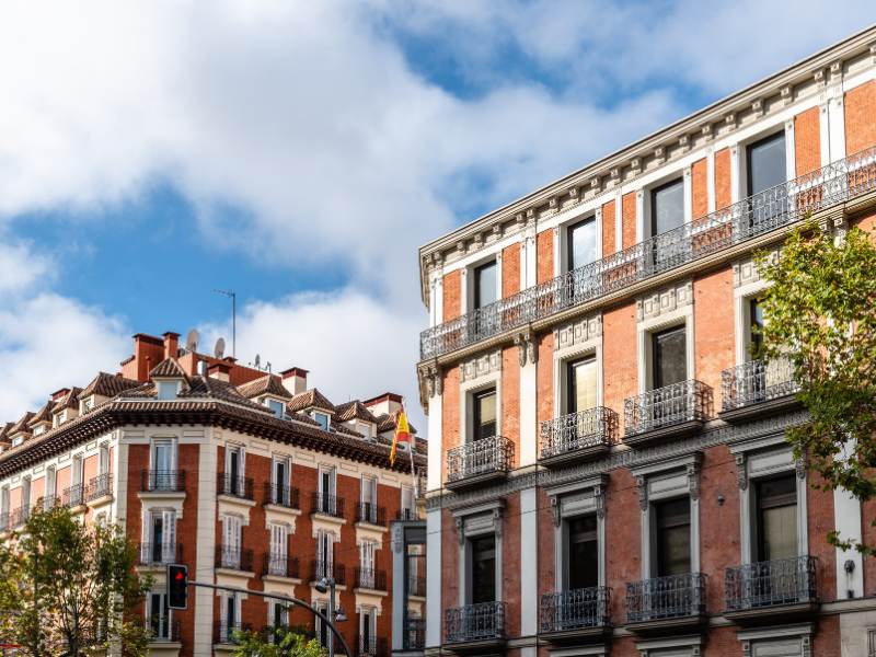 fachadas edificios barrio Salamanca Madrid
