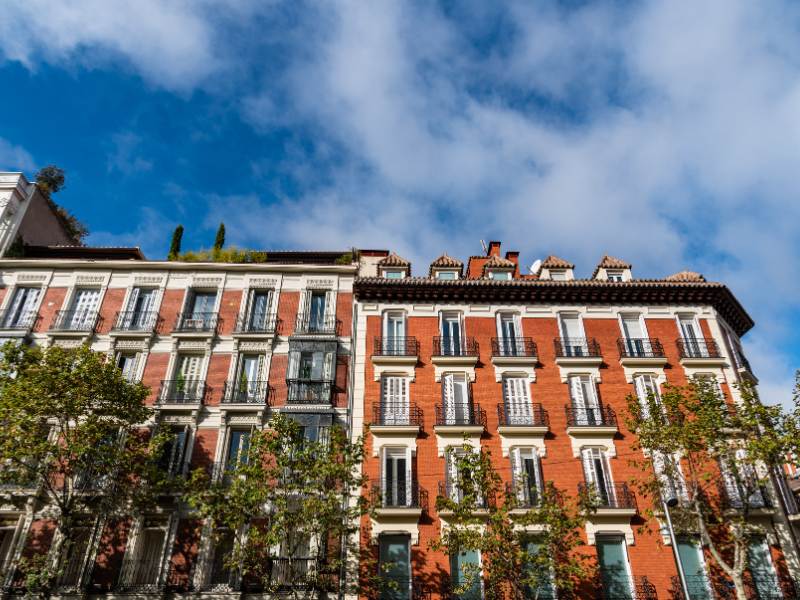 fachadas edificios barrio Salamanca Madrid