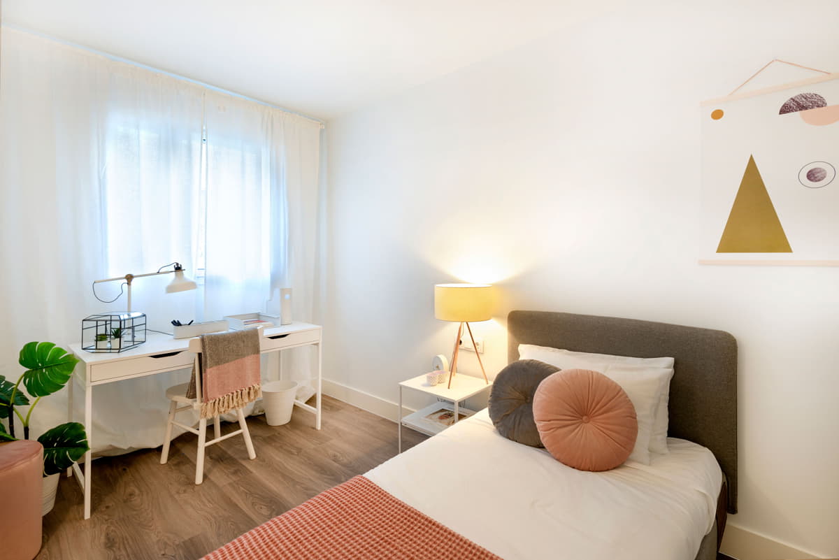 Tercera habitación de los pisos nuevos en Sabadell