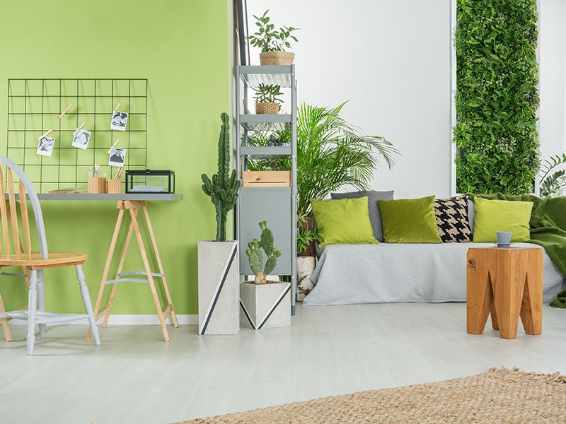 Color pantone greenery